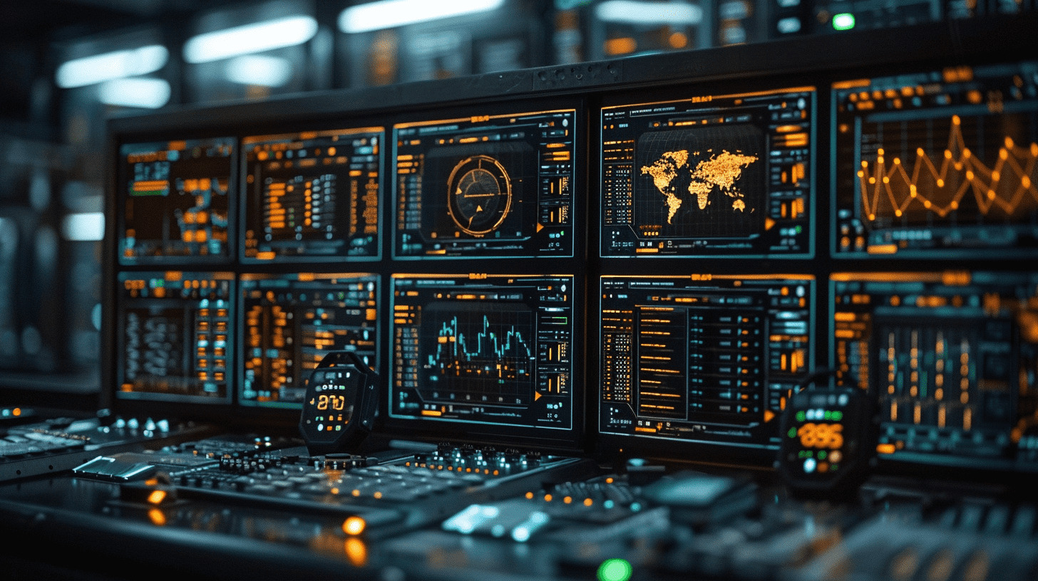 monitors with data
