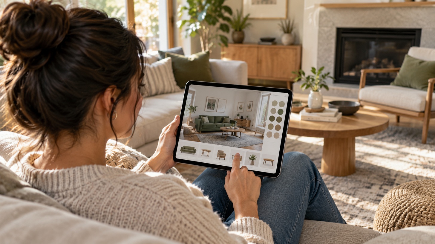 Room visualizer for interior design